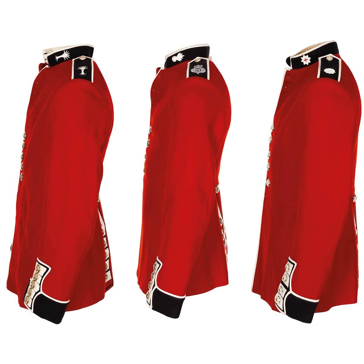 Véritable veste de l'armée britannique, tunique uniforme, robe rouge, gardes écarlates, cavalerie
