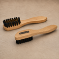 Saphir Brosse Laiton Daim Nubuck Brosse de Nettoyage Laiton 16cm Poils Bois de Hêtre