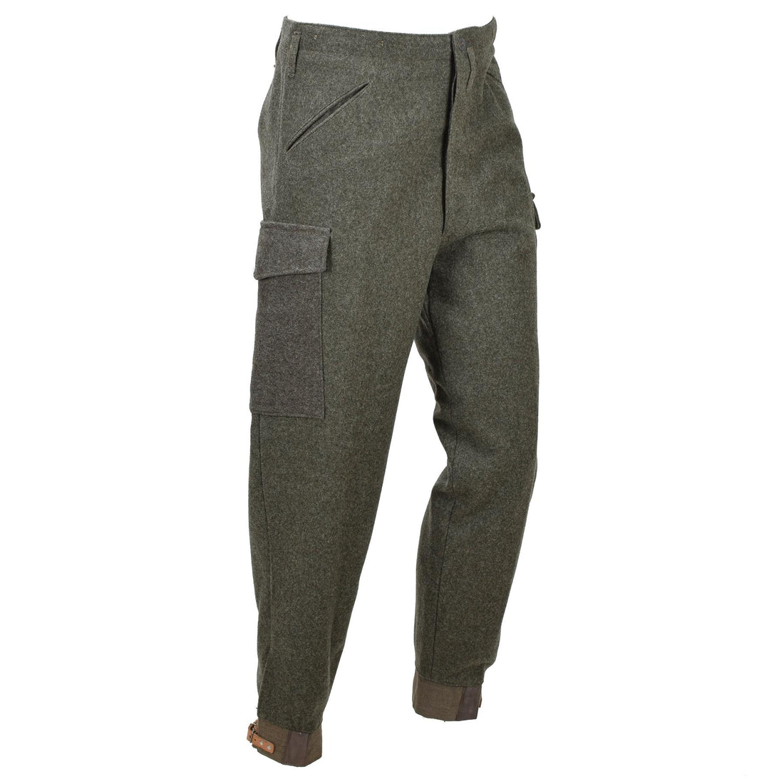 Original schwedische Armee M39/58 Feldhose Wool Cargo Surplus Olivgrün