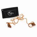 Original German Military In-Ear Hearing Protection Earplugs Case Orange