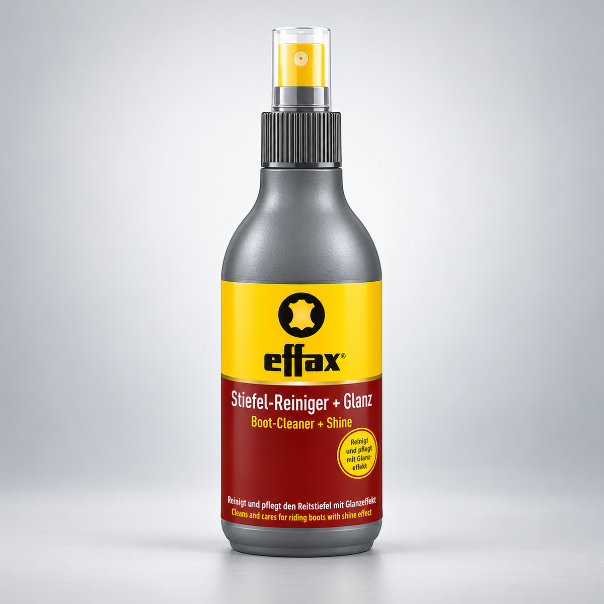 Effax Boot Cleaner + Shine Spray Entretien des bottes d'équitation en cuir lisse 250 ml
