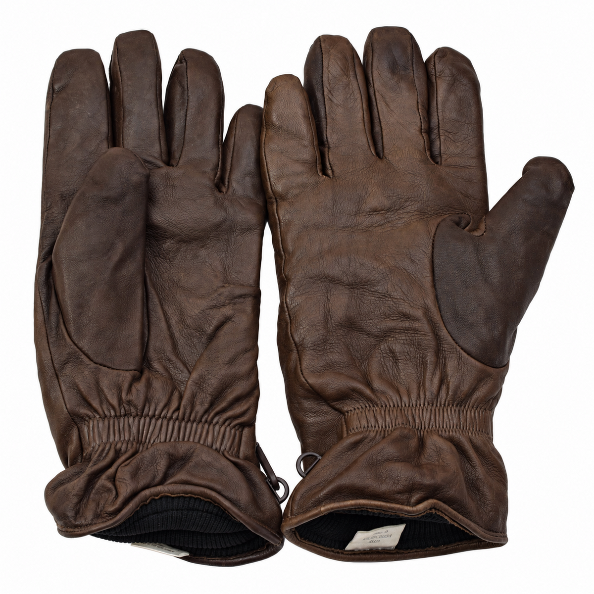 Gants en cuir militaires britanniques originaux MK II, doublure de Combat marron