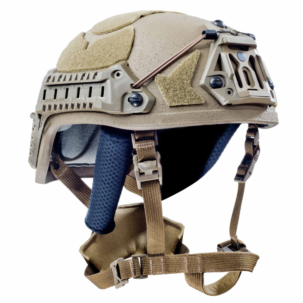 Casque balistique moderne Šestan-Busch BK-ACH-HC Rails latéraux coupe haute niveau IIIA