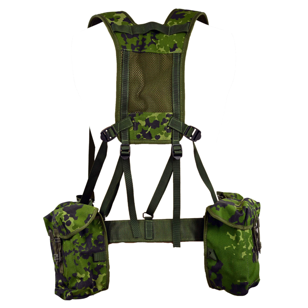 Ensemble de sangles militaires danois originales M/96 CQC, 6 pièces réglables, camouflage M84