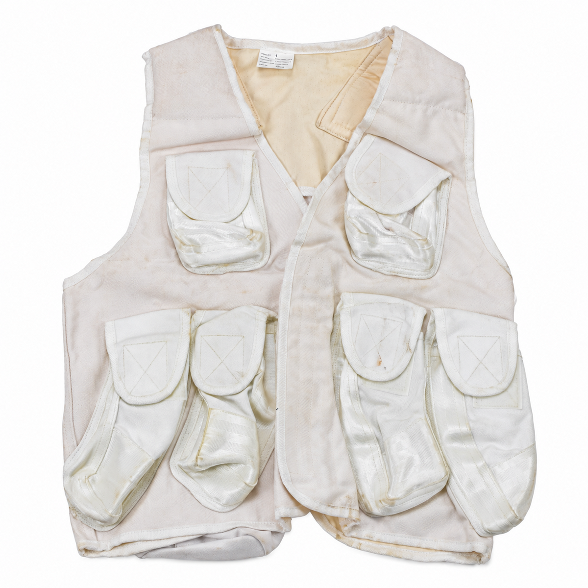 Gilet tactique militaire turc Original, multi-poches, utilitaire de terrain, blanc
