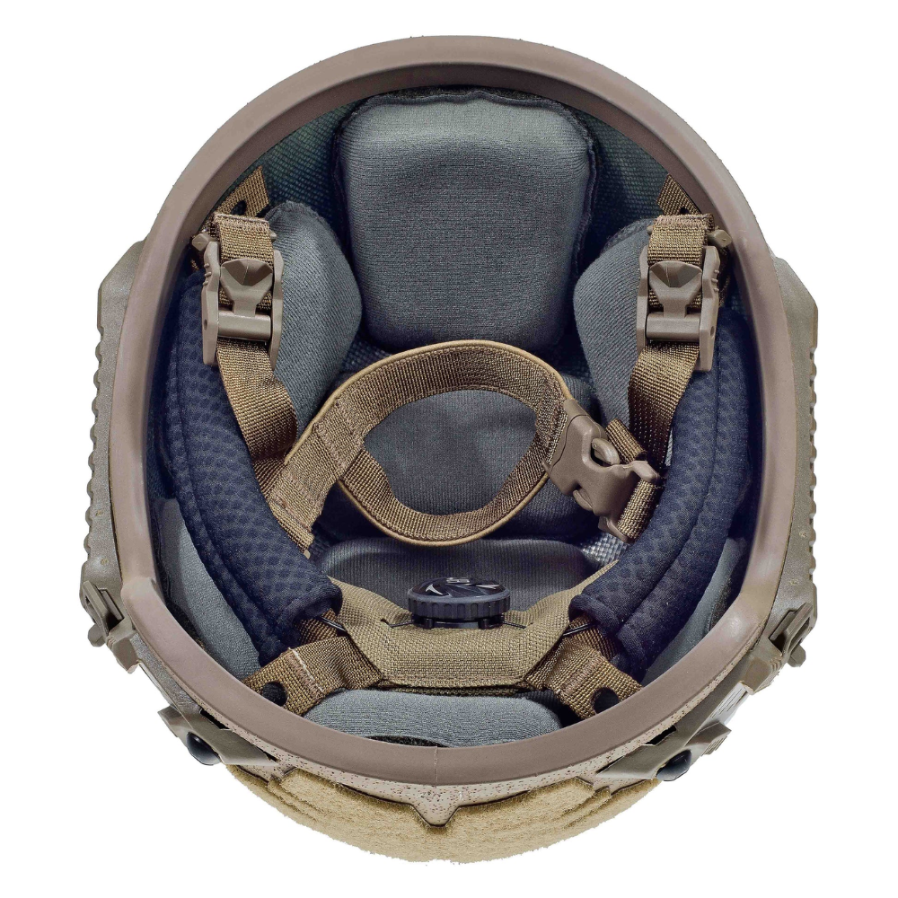 Casque balistique moderne Šestan-Busch BK-ACH-HC Rails latéraux coupe haute niveau IIIA