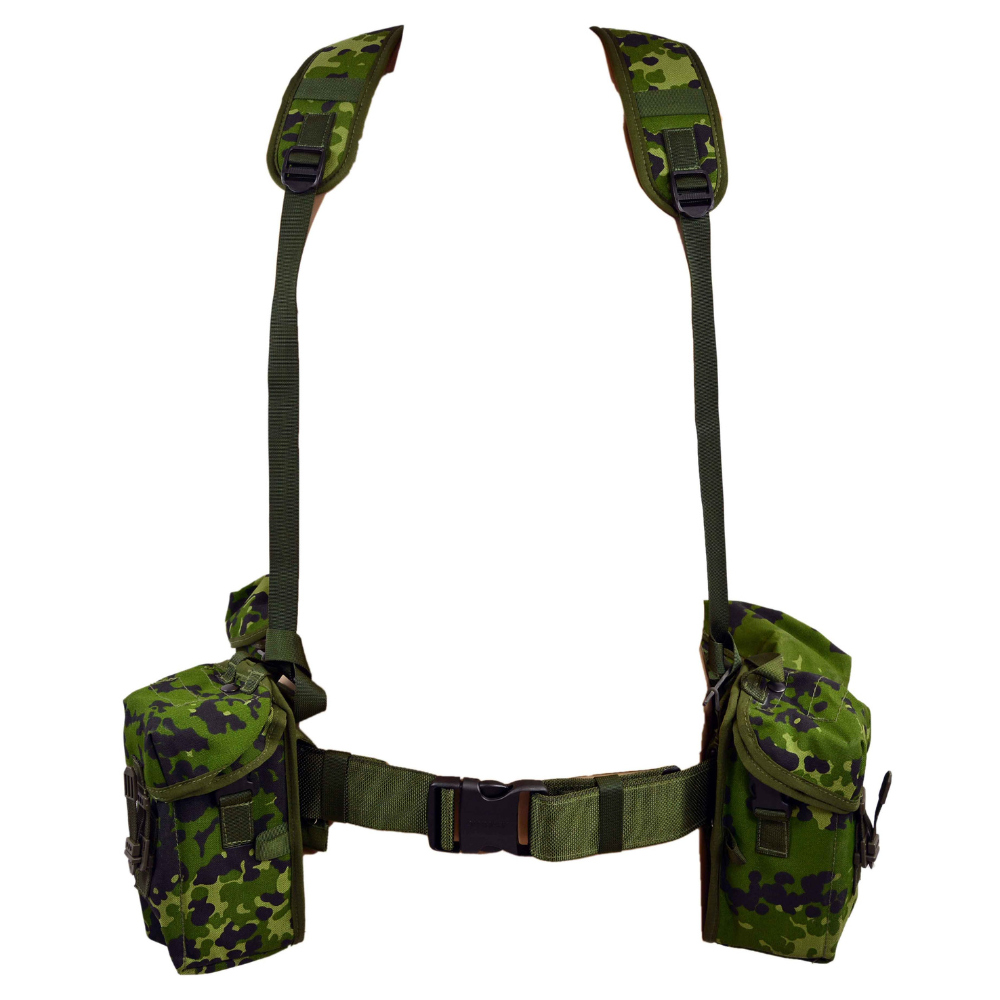 Ensemble de sangles militaires danois originales M/96 CQC, 6 pièces réglables, camouflage M84