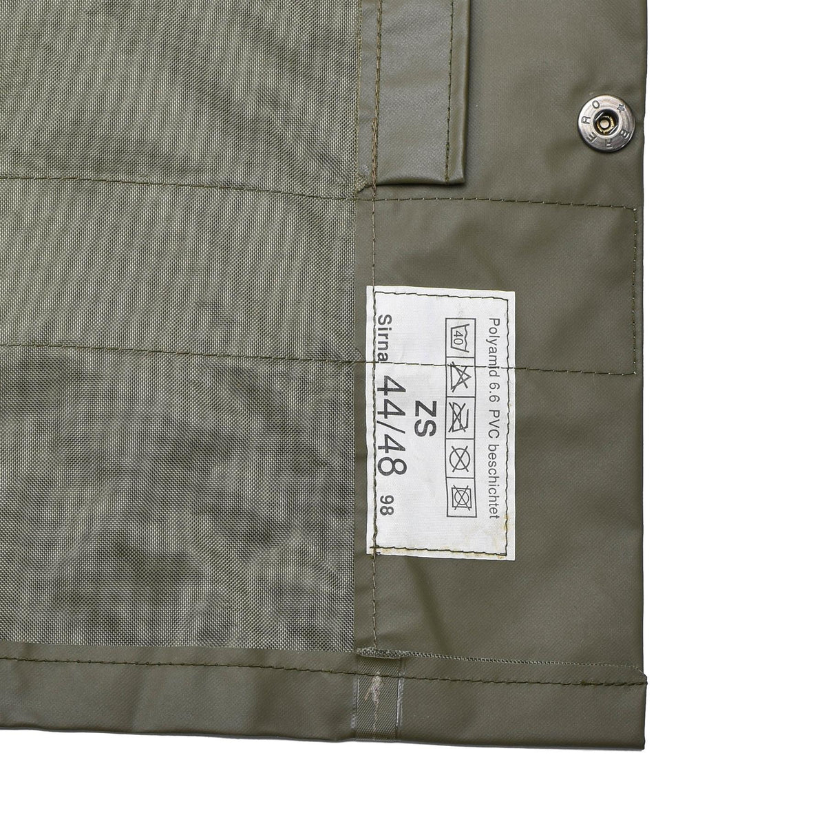 Veste de pluie imperméable originale de la Protection Civile Suisse Manteau Long Olive