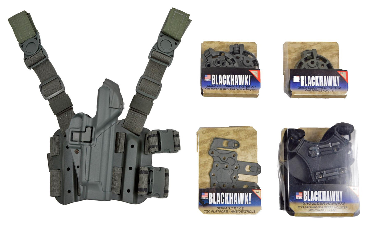 Original U.S. Militär Pistolenholster-Set Blackhawk SERPA LV3 Beretta Foliage
