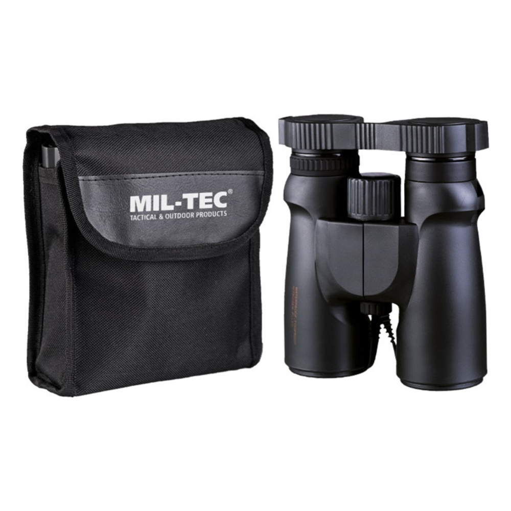 Binocolo impermeabile Mil-Tec 8x42 Nero Ottica da caccia per escursionismo all'aperto