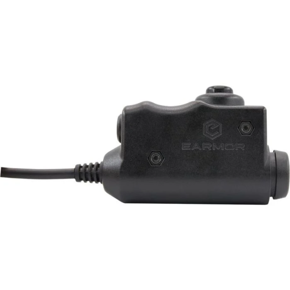Earmor M51-MID PTT-Adapter Midland Radio Headset Wired Tactical Gear Schwarz