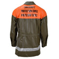 Veste de pluie imperméable originale de la Protection Civile Suisse Manteau Long Olive