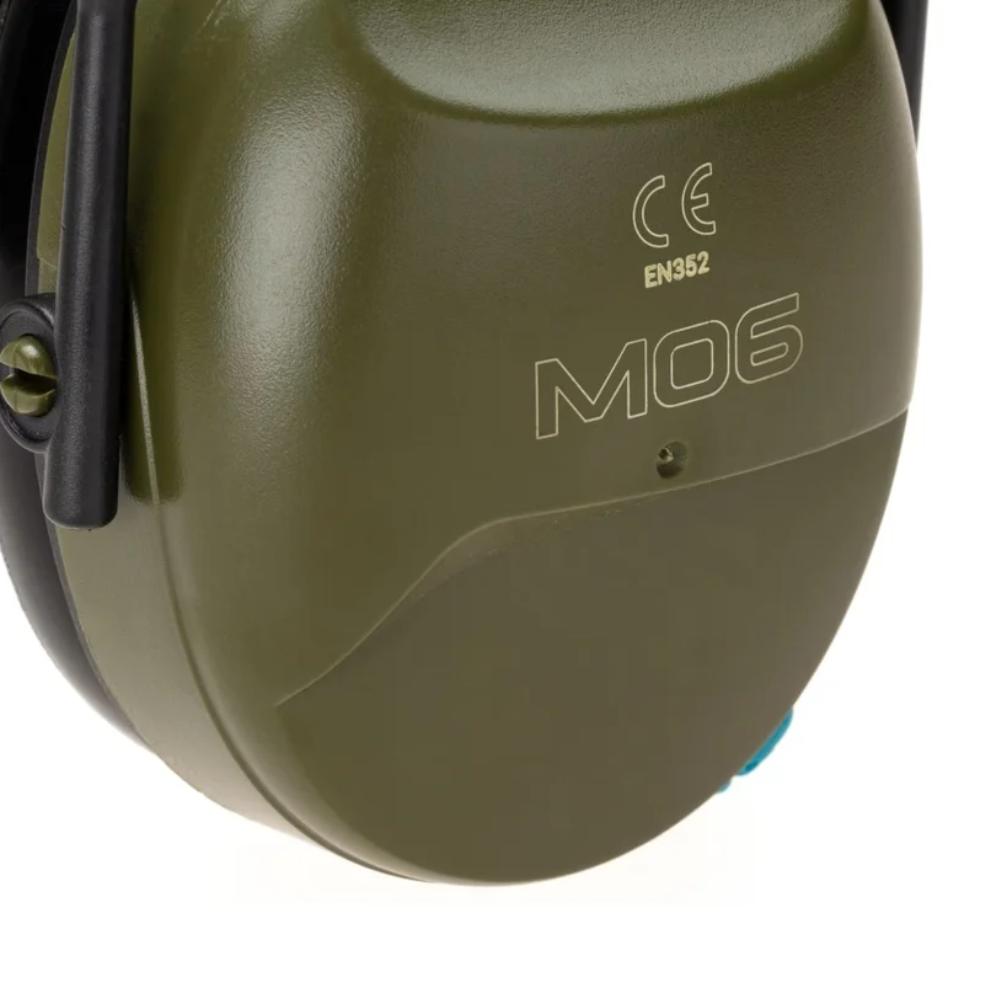 EARMOR M06A Protection auditive passive NRR 24 Cache-oreilles pour champ de tir Vert