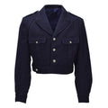 Original French Army M47 IKE Jacket Wool Button Fastening Vintage Blue