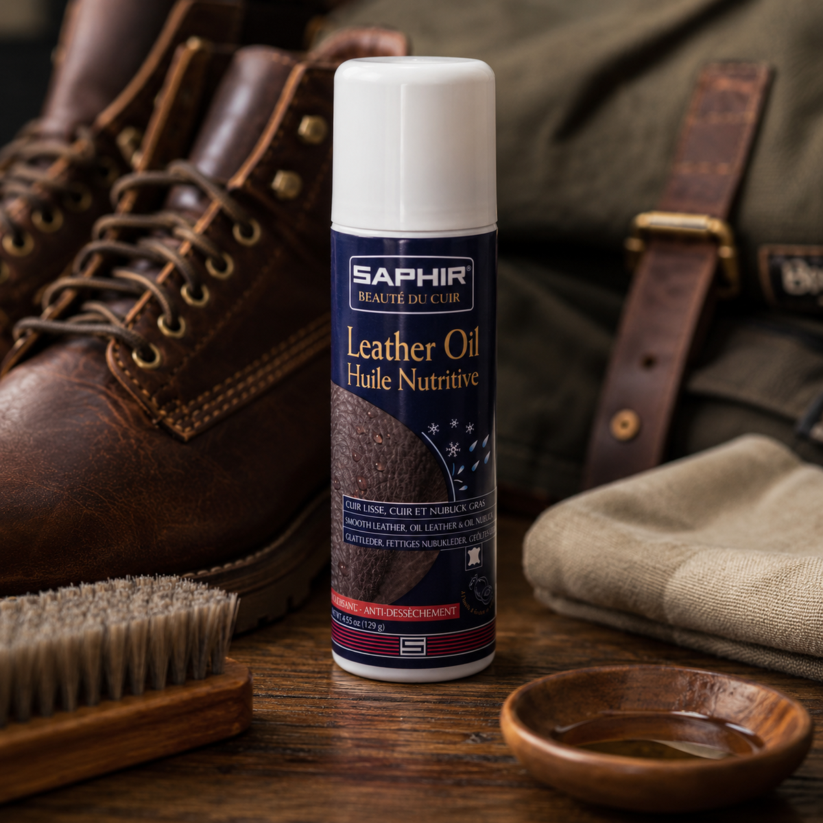 Saphir Lederöl Lederpflege und Weichspüler 125 ml Neutral
