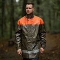 Veste de pluie imperméable originale de la Protection Civile Suisse Manteau Long Olive