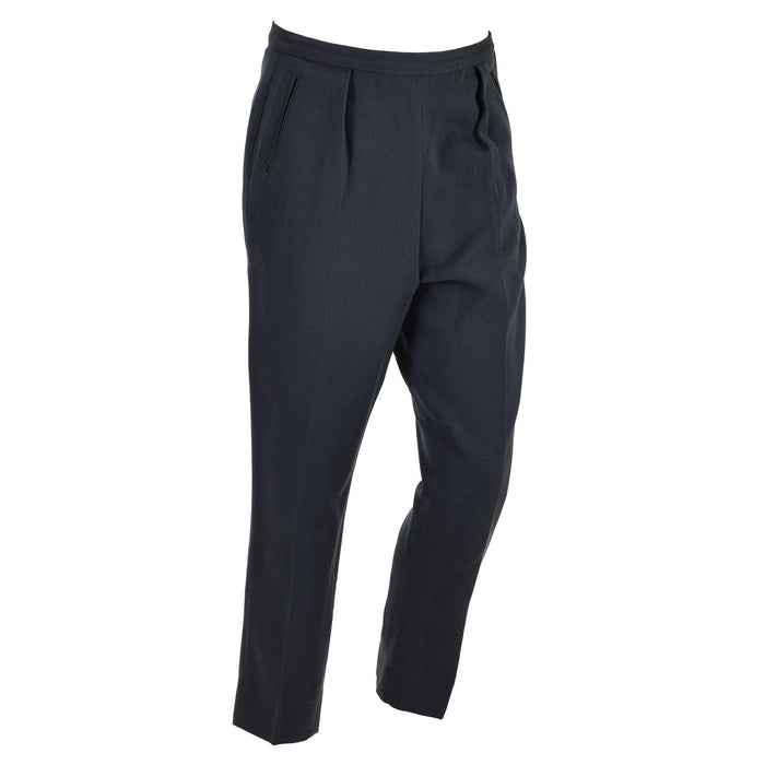 Pantalon formel militaire suédois original, poches obliques, plis avant, bleu