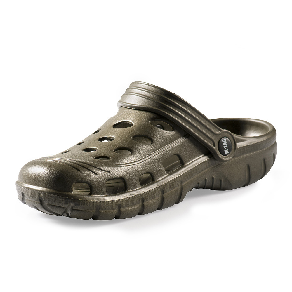 M-TAC EVA Sabots Ajustement Léger Chaussures de Camping en Plein Air Sangle de Talon Olive