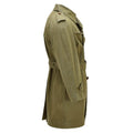 Original spanischer Militär-Trenchcoat aus Gabardine, formelles Feldbeige