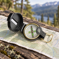 Pentagon Wanderer Liquid Filled Compass Map Navigation Tool Black