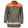 Veste de pluie imperméable originale de la Protection Civile Suisse Manteau Long Olive