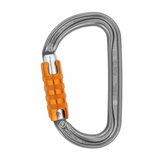PETZL Am'D TRIACT-LOCK Moschettone in alluminio da arrampicata Chiusura automatica Grigio 27kN