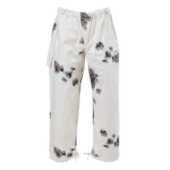 A.Blochl pantalon style armée allemande camouflage neige couche uniforme extérieure réversible
