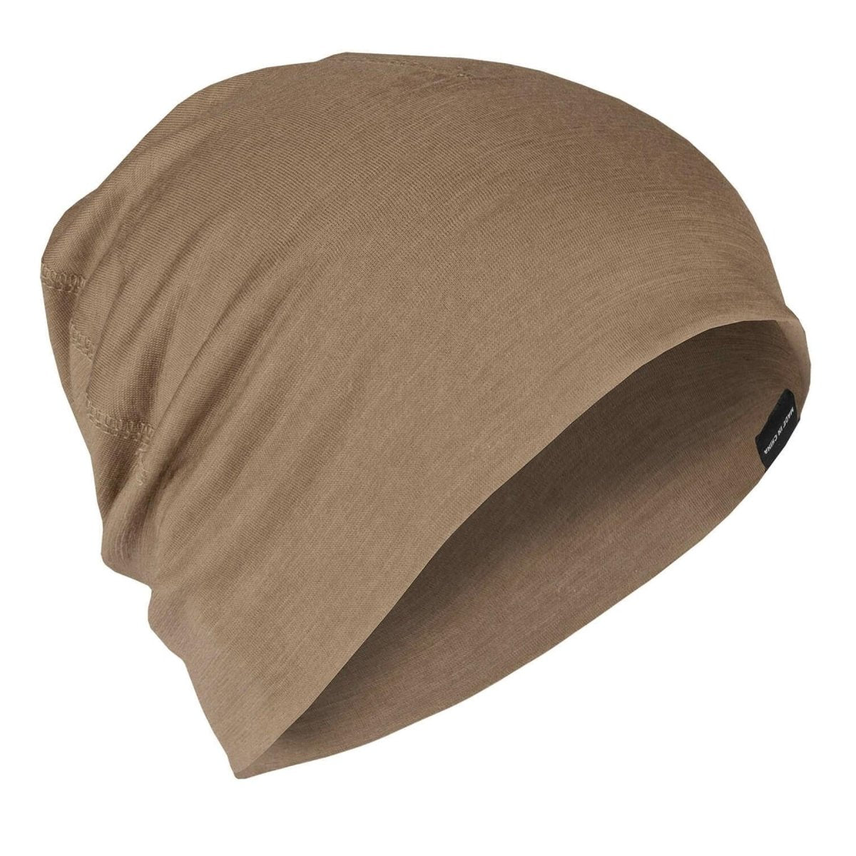 A.Blochl Merino wool beanie sports outdoor headwear breathable watch cap coyote