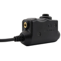 Adaptateur de communication EARMOR M51 PTT Kenwood connecteur radio 2 broches noir