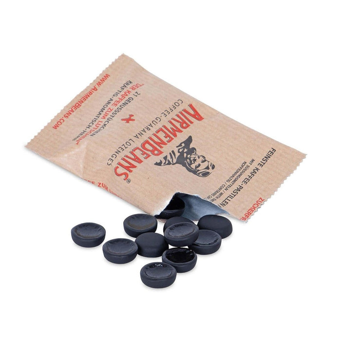 AirmenBeans 21 Pastillen Kaffee Guarana Geschmack Zuckerfrei Glutenfrei Vegan - GoMilitar
