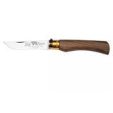 Antonini Old Bear Taschenmesser, 10 cm Klinge aus Edelstahl, Griff aus Walnussholz