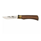 Antonini Old Bear Taschenmesser, 9 cm Edelstahlklinge, Griff aus Walnussholz