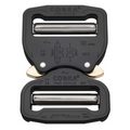 AustriAlpin COBRA PRO STYLE 38mm Fibbia Nera Sgancio Rapido Alluminio Nero