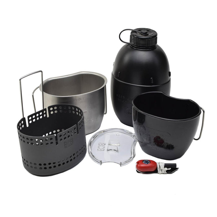 BCB Dragon Kochsystem Kantine Becher Crusader Herd 6-teiliges kompaktes Camping-Set – GoMilitar