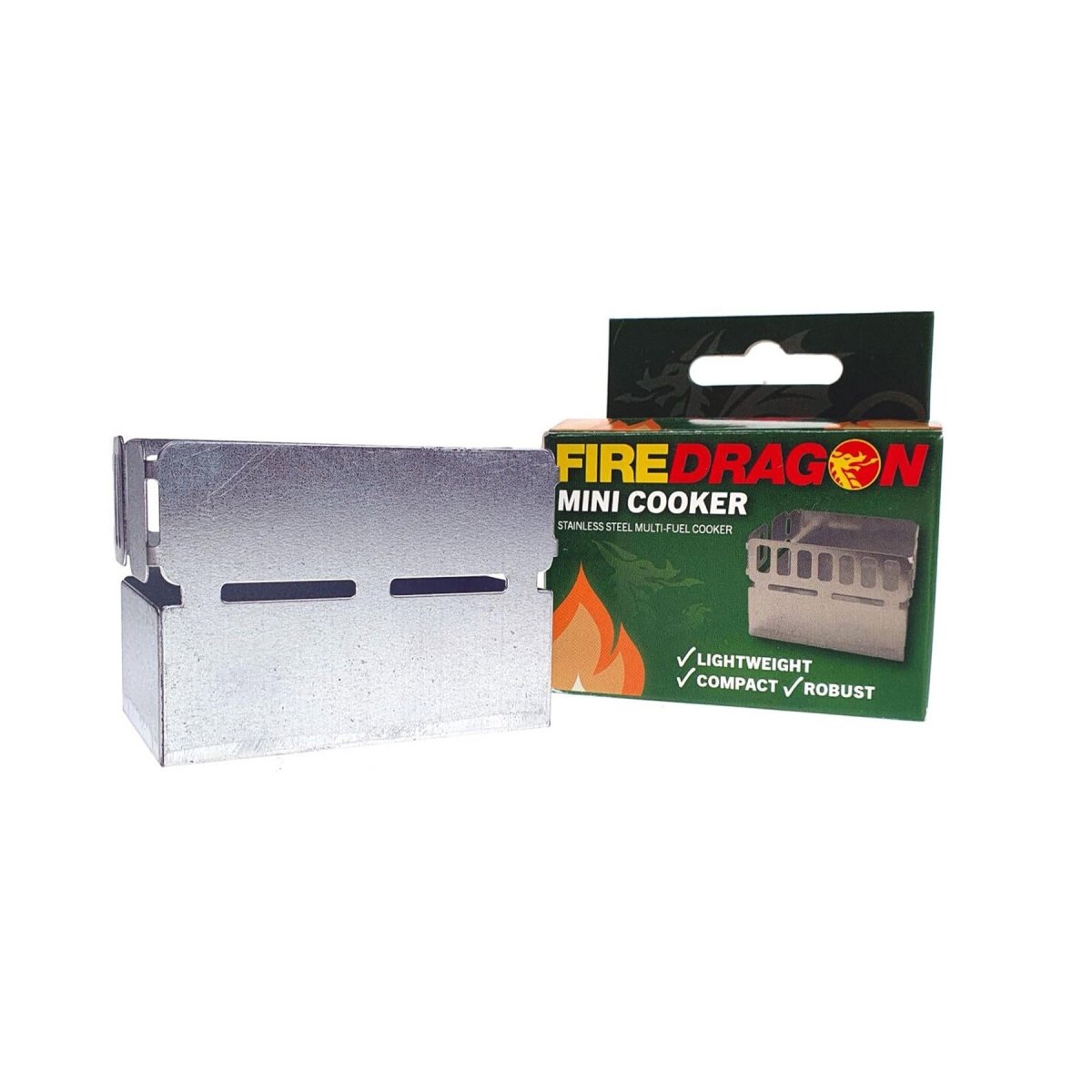 BCB FireDragon Mini Cooker MK2 réchaud de randonnée de camping en aluminium robuste pour l'extérieur