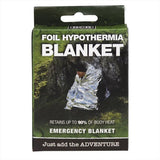 Couverture spatiale d'hypothermie BCB 84x54, couverture d'urgence compacte et légère