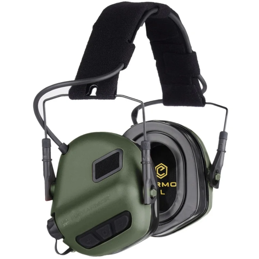 EARMOR M31 Plus Cache-oreilles électroniques Protection auditive Feuillage Vert