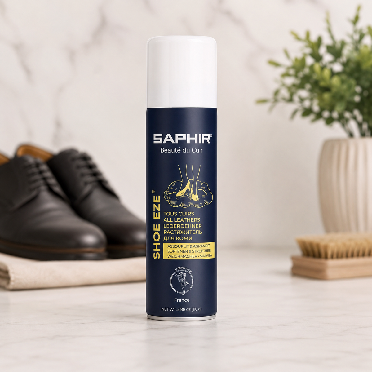 Saphir Shoe-Eze Aerosol Shoe Stretch Spray Leather Softener 50 ml