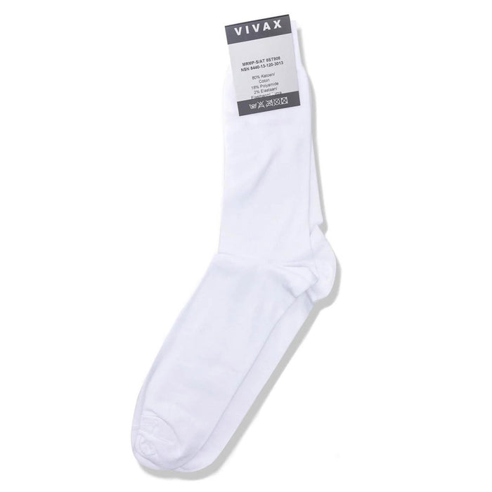 Belgien VIVAX-Sportsocken in Militärqualität, schlichtes Weiß, Wander- und Campingschuhe – GoMilitar