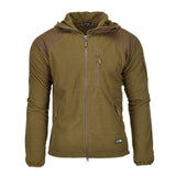 Blochl Brand Jacke im Military-Stil mit Kapuze, Thermofleece verstärkt, Coyote NEU