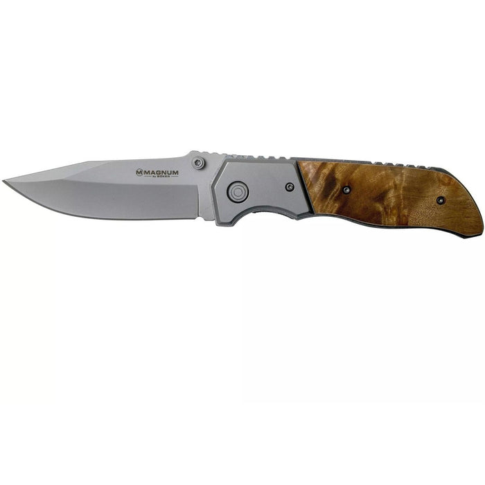 Böker Brand Forest Ranger Taschenmesser, klappbarer Holzgriff, 7Cr17MoV-Stahl – GoMilitar