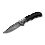 BOKER Gray Eminence Pocket knife folding compact black micarta handle 440A steel