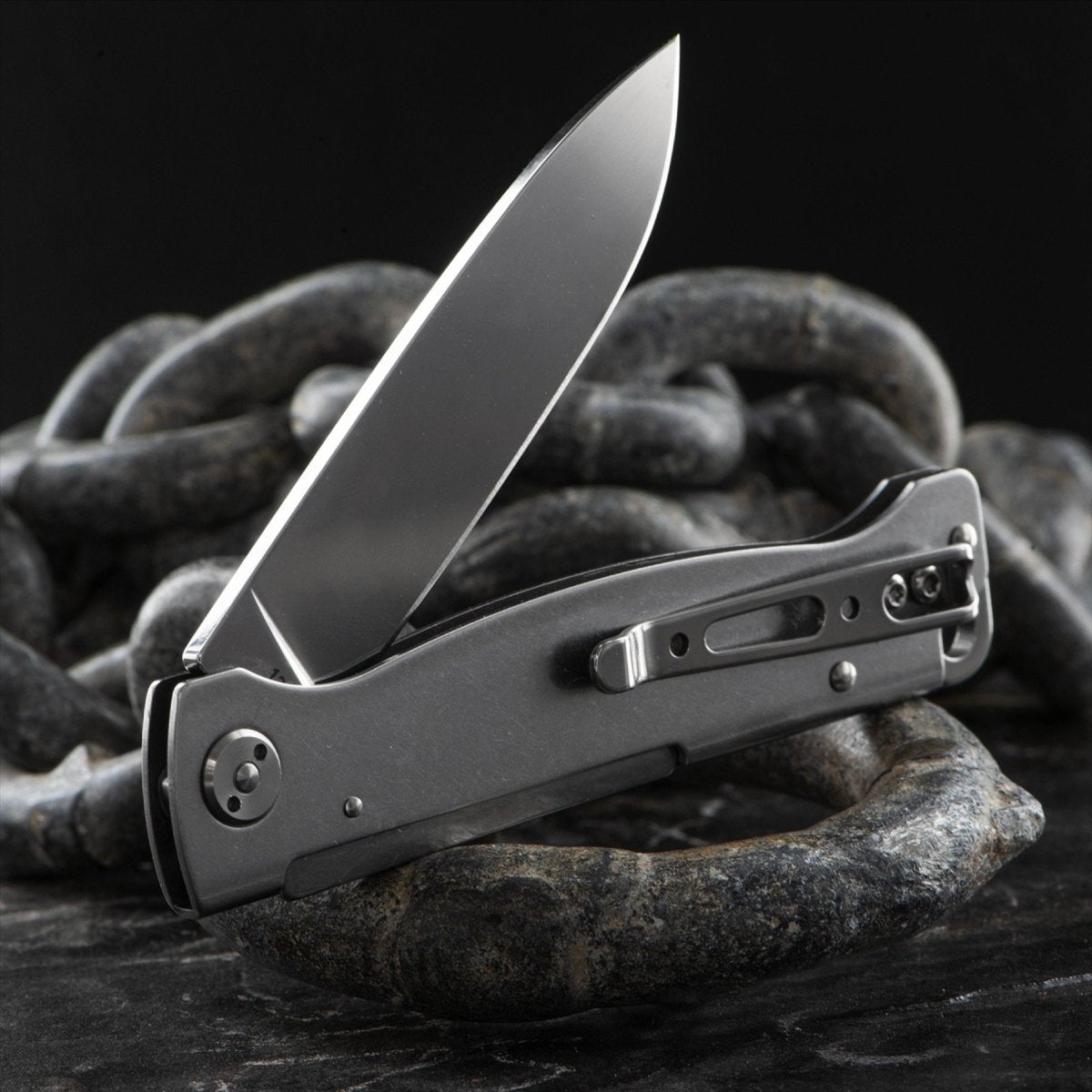 Boker Plus Atlas SW Folding Pocket Knife 12C27 Blade Stainless Steel Handle