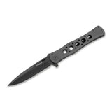 BOKER Urban Tank pocket knife folding black coated 440A steel blade secure grip