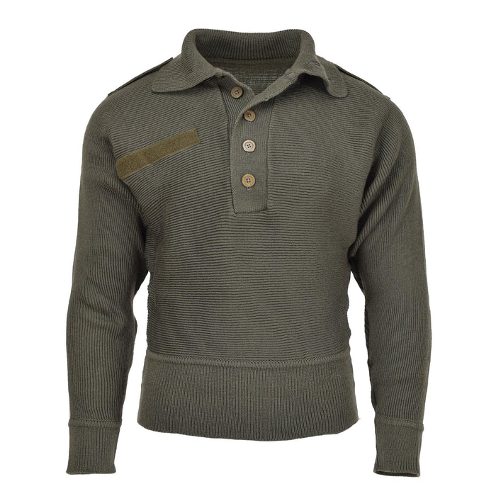 Original österreichischer Militär-Alpenpullover, atmungsaktiver, verstärkter Strickpullover – GoMilitar