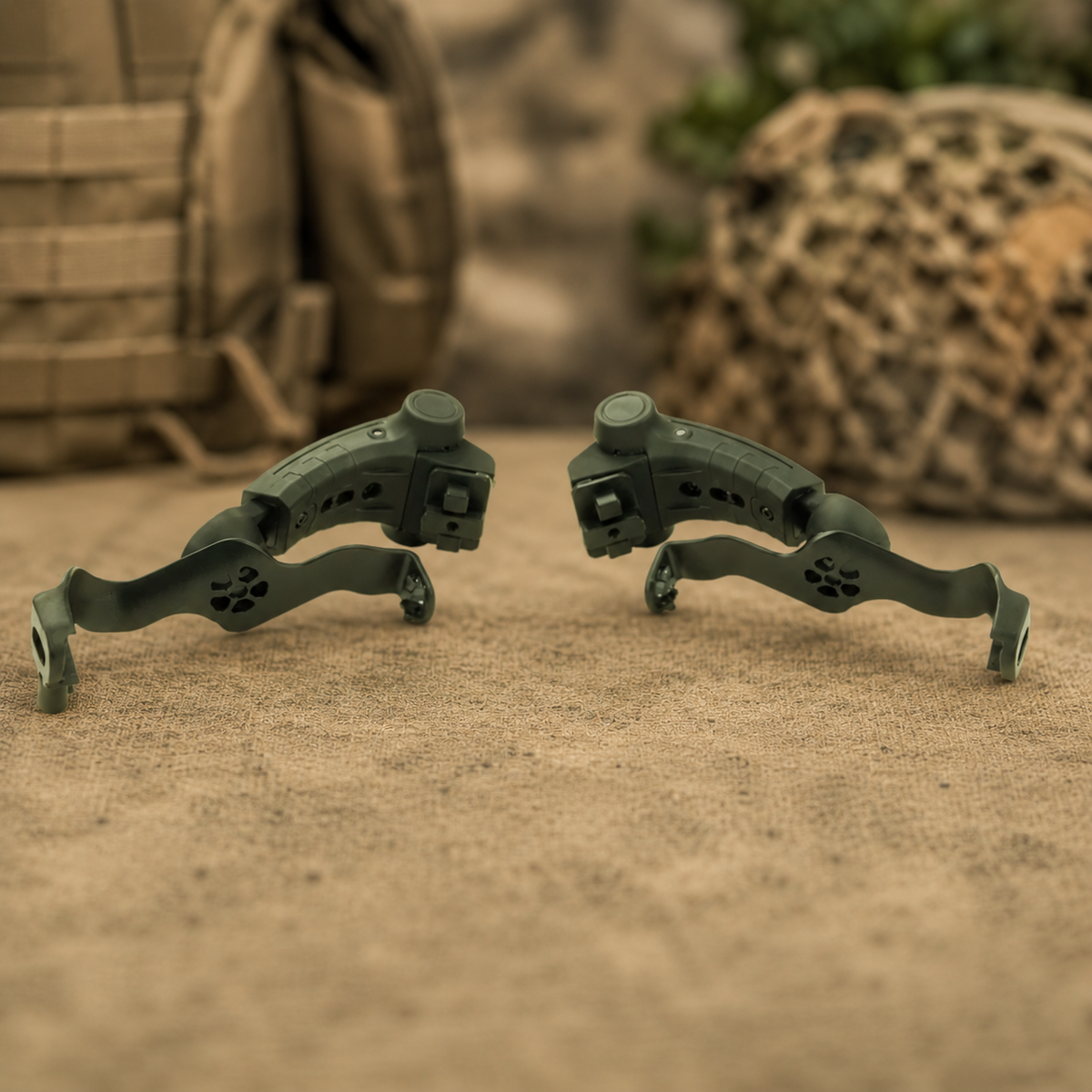 EARMOR M16A Team Wendy Helmschienenadapter PLUS Headset Foliage Green