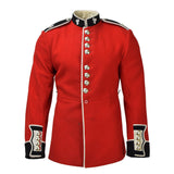 Véritable veste de l'armée britannique, tunique uniforme, robe rouge, gardes écarlates, cavalerie