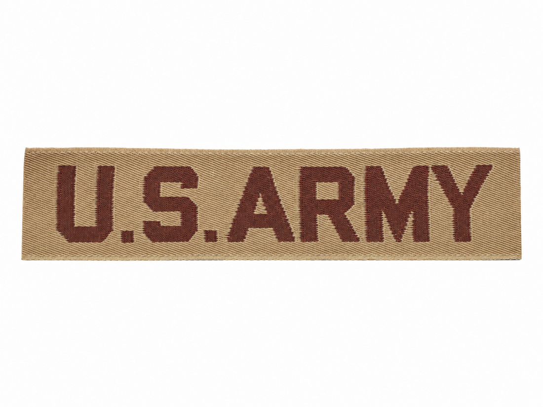 Patch de bande de poitrine militaire américain Original, insignes à collectionner, surplus de l'armée kaki