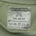 Camicia militare ceca biancheria bianche da oliva a maniche lunghe 2 ° strato uniforme da trekking nuovo
