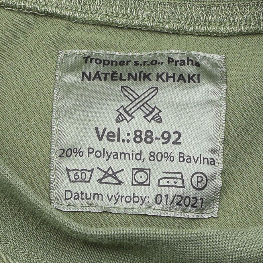 Camicia militare ceca biancheria bianche da oliva a maniche lunghe 2 ° strato uniforme da trekking nuovo